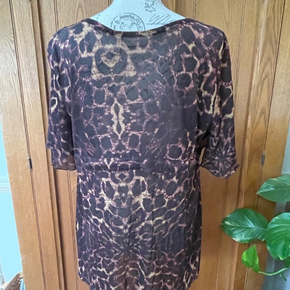 DKNY animal print top - Picture 2 of 5